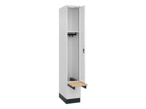 locker met bank,HxBxD 1950x300x815mm,1vak,vak B 300mm,cilinderslot