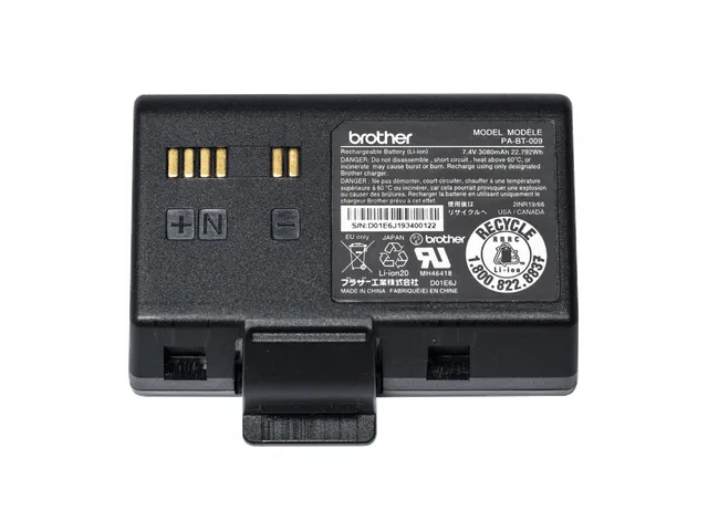 Standaard lithium-ion batterij voor geschikte mobiele RJ printers. Acc