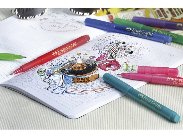 Fineliner Faber Castell Broadpen 1554 noir