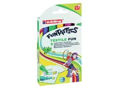 Viltstift edding 17 textiel fun rond 2-3mm set à 5 stuks