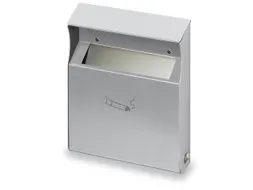 Wandasbak Rvs 2 liter 300x230x60mm Met Overkapping Cilinderslot