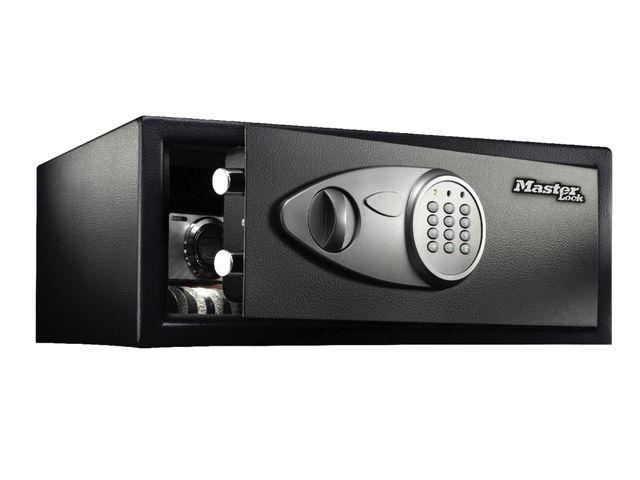 Kluis Master Lock met digitale combinatie 180x430x370mm zwart | Sleutelkastjes.nl