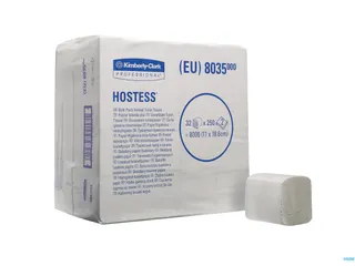 Hostess 8035 32 Toilettissue Gevouwen 2-Laags - 1
