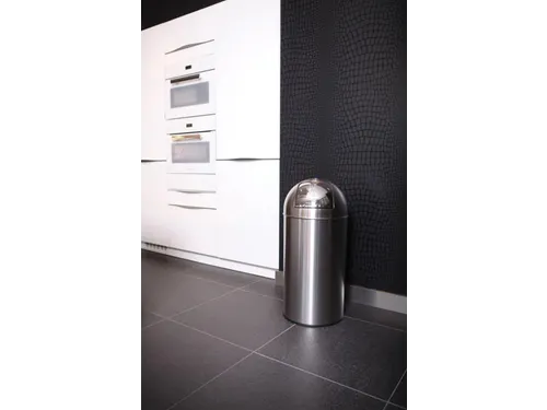 Afvalbak Pushcan 40 liter EKO RVS Kleur
