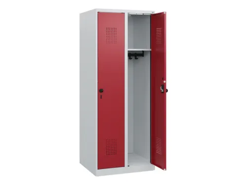 schoollocker,HxBxD 1530x600x500mm,2vak,vak B 300mm,draaigrendel