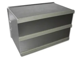 Aluminium Transportbak Hxlxb 288x564x360mm 50 Liter Met Glijlatten