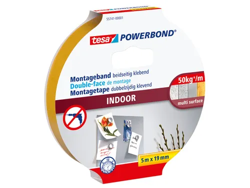 Powerbond Tesa 55741 montagetape indoor 19mmx5m