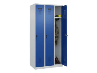 locker,HxBxD 1850x900x500mm,3vak,vak B 300mm,draaigrendel - 1