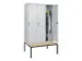 locker voor scheiding van kleding,HxBxD 2120x1200x815mm,3vak