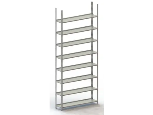 magazijnstelling,grondveld,HxBxD 2500x1254x304mm,vaklast 80kg