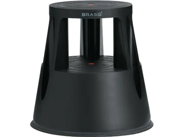 Tabouret Comfort, en plastique, noir