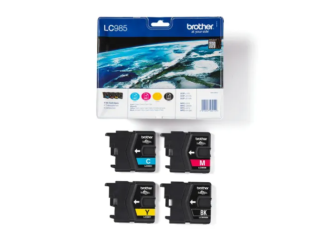 Brother LC-985 Valuepack Inktcartridge Zwart & Kleur Set