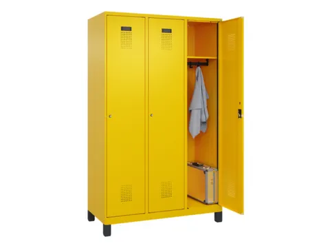 locker,HxBxD 1950x1200x500mm,3vak,vak B 400mm,cil.-slot,voeten