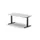 Elektrisch ihv Vergadertafel Vatvorm 1600x800mm Zwart+ Lichtgrijs Blad