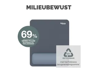 Muismat met polssteun Fellowes Breyta blauw 20x24cm - 15
