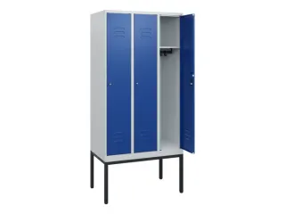 locker,HxBxD 1950x900x500mm,3vak,vak B 300mm,cil.-slot,voetonderstel - 2