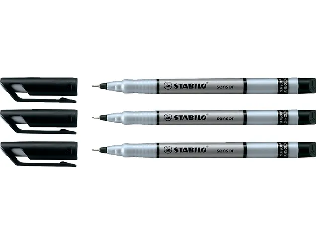 Fineliner STABILO Sensor 189/46 fijn zwart