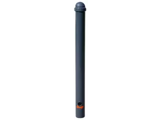 Trottoirpaal 900mm Ø 76mm Met Halve Kogel-kap Uitneembaar Ral 7021 - 1