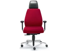 Dauphin 24-uurs Bureaustoel voor controlekamer Rood