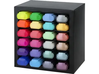 Markeerstiften Faber-Castell Deskset 24 kleuren, 7 neon, 9 pastel en 8 - 2