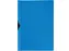 Klemmap PP Met Metalen Clip A4 30 Vel Transparant Blauw