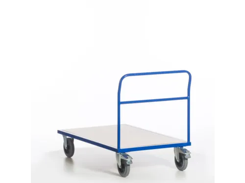 duwbeugelwagen,draagverm. 500kg,laadvl. LxB 1200x800mm,houtplaat