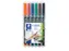 Viltstift Staedtler OHP Lumocolor 317 Medium 1.0mm Assorti 6 stuks