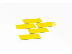 Magneetvel Symbool Rechthoek Geel 30x60mm
