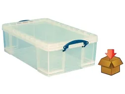 Opbergdoos 50 Liter Transparant Cardboard