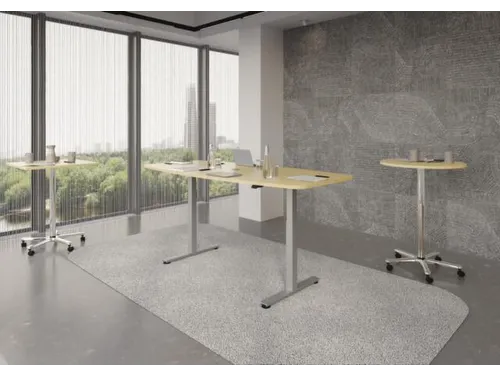 In hoogte verstelbare vergadertafel,HxBxD 710-1200x2200x1030mm