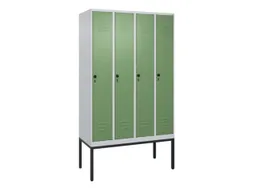 locker,HxBxD 2120x1200x500mm,4vak,vak B 300mm,draaigrendel