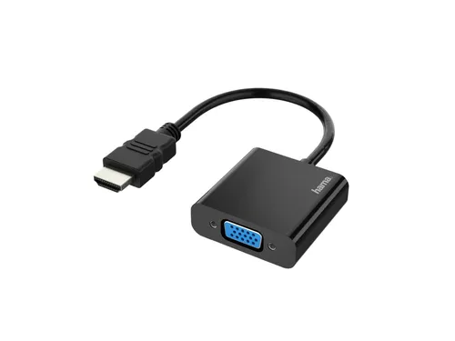 Adapter Hama HDMI-VGA zwart