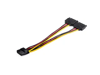 SATA naar LP4 Voedingskabel Adapter 4 Pin LP4 Molex(F)-Dual SATA(M) - 1
