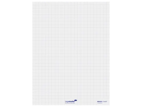 Legamaster Magic-Chart flipchart folie 60x80cm Wit met ruit 25 vel
