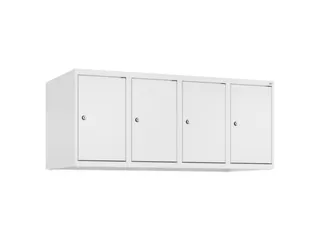 opzetkast,v. locker,4vak.,vak B 300mm,HxBxD 500x1200x500mm,vleugeldeur - 1