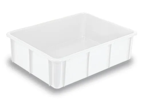 Stapelbak Pe Hxlxb 220X800X600Mm Inhoud 80L Naturel Wit