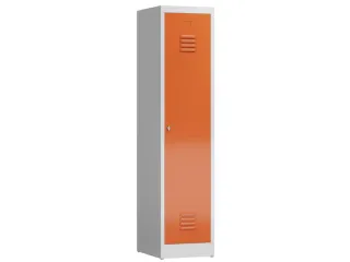 garderobekast 1800x415x500mm 1vak klink sokkel romp RAL7035 RAL3000 - 1