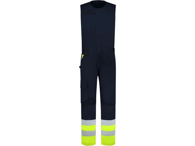 Tricorp 753008 bodybroek, fluo geel/inktblauw, maat 66, per stuk