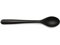 Folia dessertlepel herbruikbaar uit CPLA 14,5 cm zwart 50 stuks