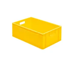 Euronorm-Stapelbak 40l 210x 600x 400mm Wanden/Bodem Gesloten Geel