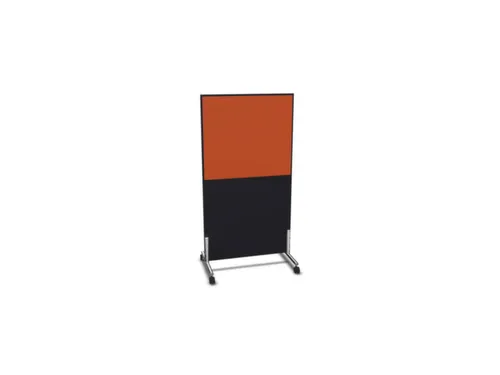 scheidingswand,HxB 1545x800mm,CC-zwart,BN3012-oranje
