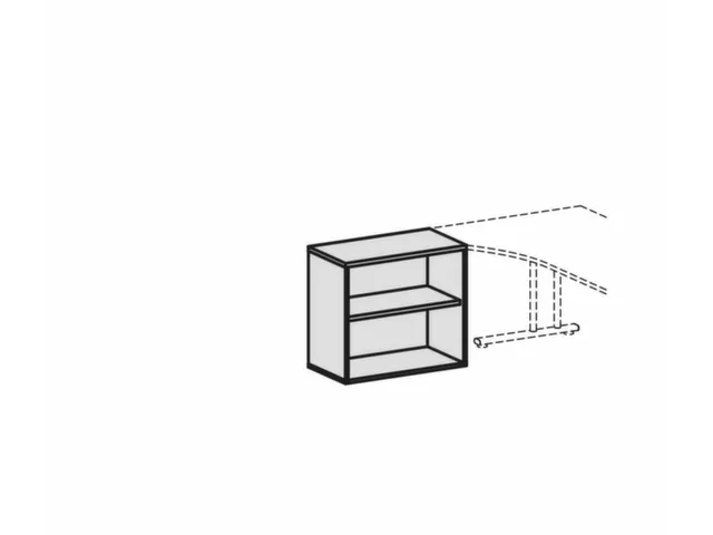 kantoorstelling,HxBxD 720x800x430mm,decor romp lichtgrijs