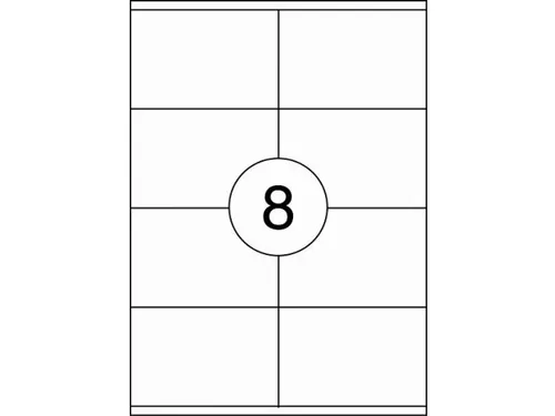 Etiket Rillstab 105x71mm Wit