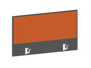 baliepaneel bureau aanbouw achter MS-donkergrijs BN3012-oranje 1000mm - 1