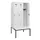 locker met bank,HxBxD 1950x900x815mm,3vak,vak B 300mm,draaigrendel