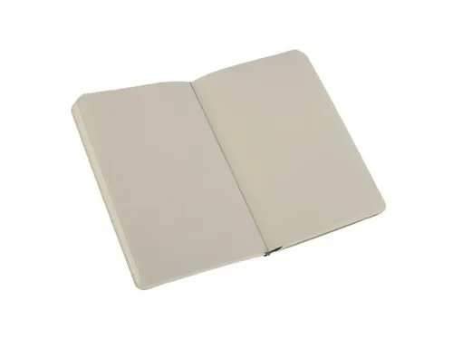 Notitieboek Moleskine pocket 90x140mm blanco soft cover zwart