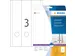 Herma 5135 Rugetiket breed 61x297mm Wit permanent klevend 75 stuks