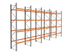 palletstelling,basis+4xaanbouw,HxBxD 4620x9725x1100mm,vakl. 3000kg