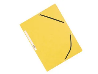 Elastomap A4 Met 3 Kleppen Karton Geel Voor 200 Vel Pak 10 Stuks - 2
