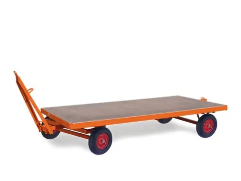 Aanhangwagen 2 Ton 2500x1250mm 1-as Besturing Massief Rubber